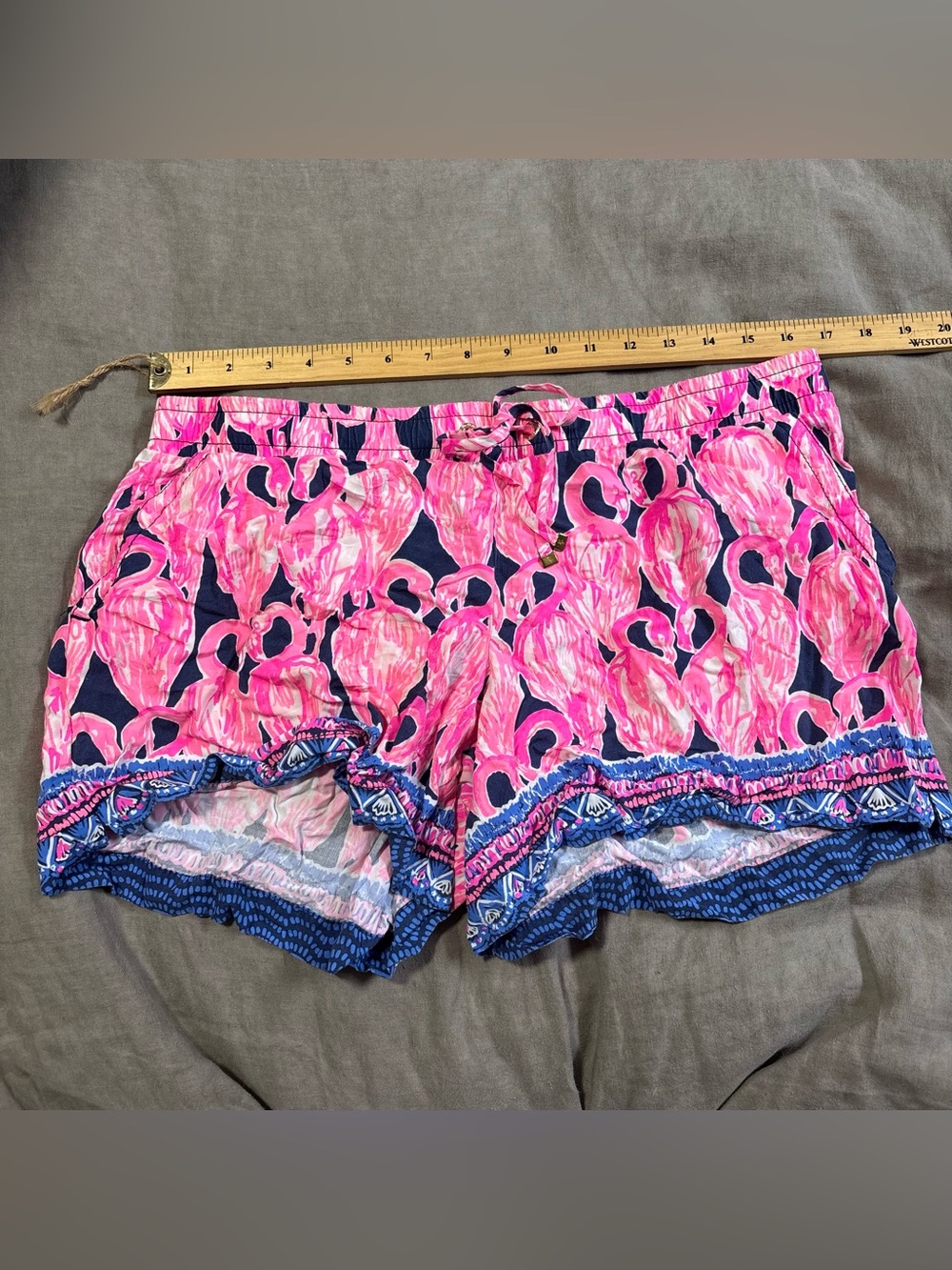 Lilly Pulitzer Pink Flamingo Print Shorts